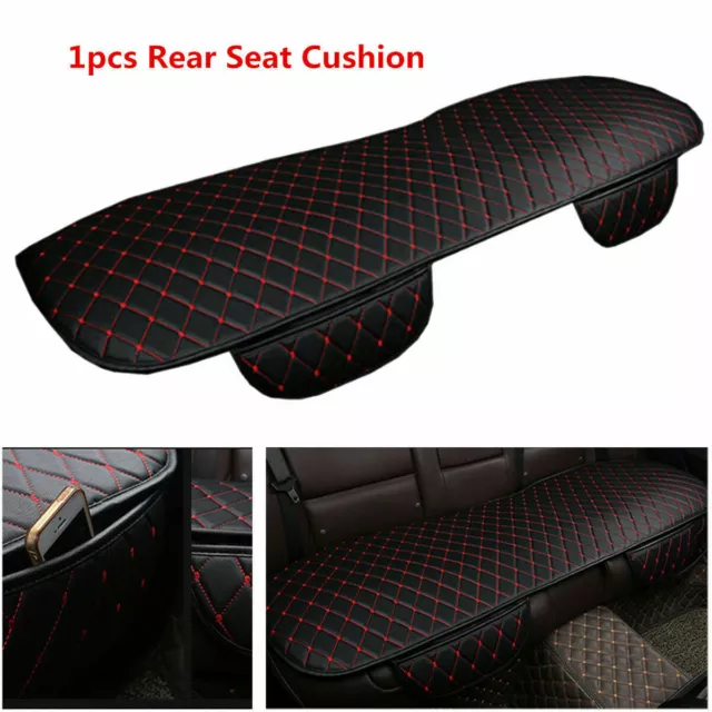 PU Leather Car Rear Back Universal Seat Cover Pad Mat Chair Protector Cushion US