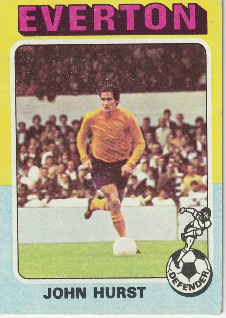 Topps Bazooka Football Trade Card: John Hurst Everton
