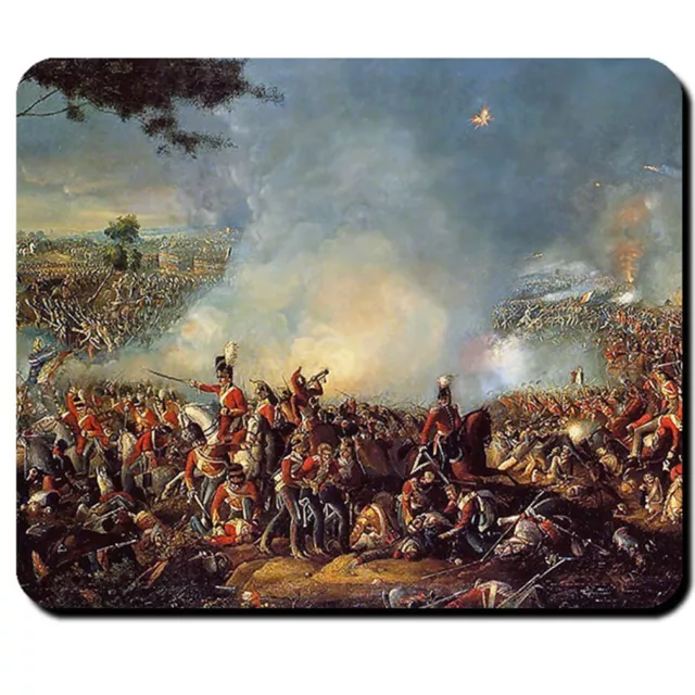 Schlacht bei Waterloo Gemälde Napoleon Engländer Franzosen 1815 Mauspad #16150