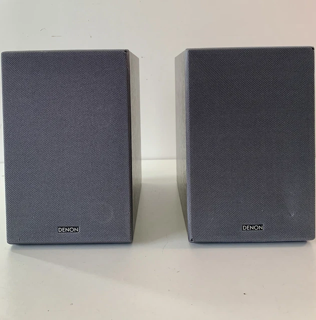 DENON DT1! 2WAY Stereo Bookshelf Speakers In Grey With Bass Reflex