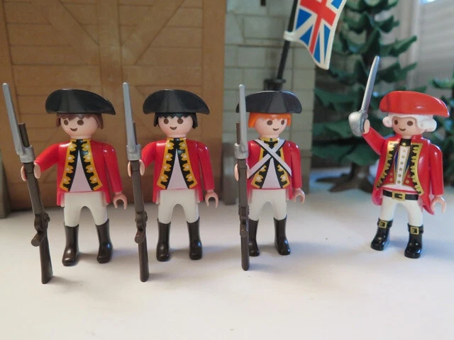 Lot Playmobil Pirates Et Militaires - Amiral, Officier, Soldat, Personnages Vintage Occasion