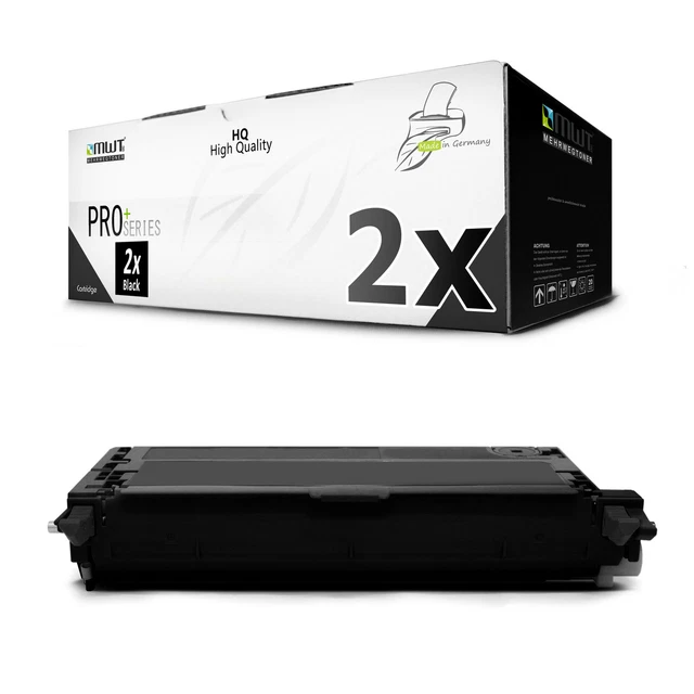 2x Pro Toner Black for Dell 3115-cn 3110-cn