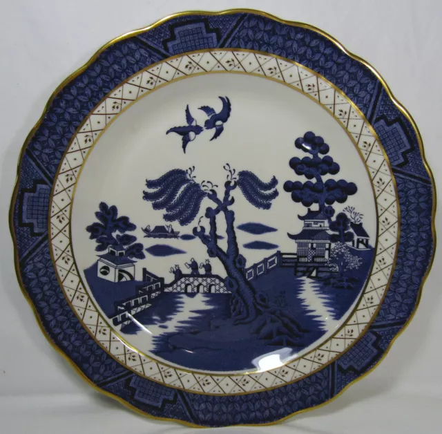 Royal Doulton Real Old Willow Plate Blue White Majestic Collection 26.5 cm 10.5" 3