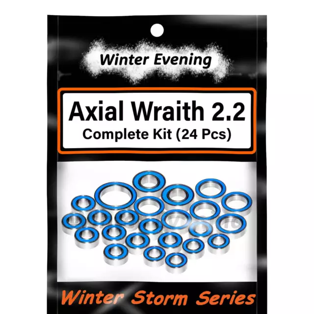 Axial Wraith 2.2 and Wraith Spawn (24 Pcs Rubber Sealed Bearings Kit)