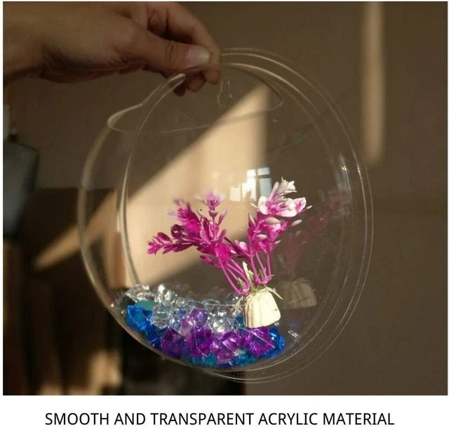 Creative Acrylic Hanging Wall Mounted Fish Tank Hanging Bowl Aquarium decoration 2