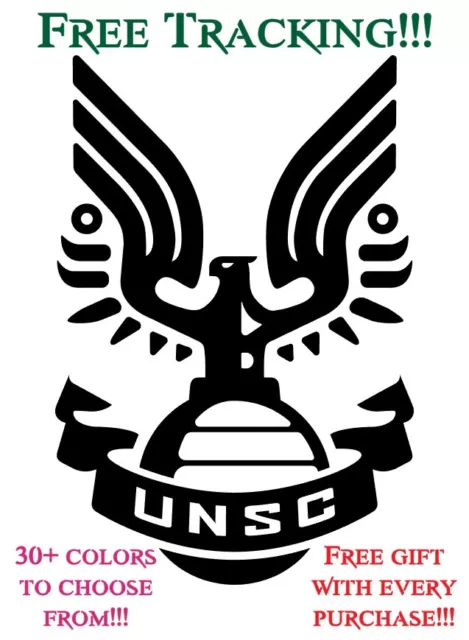 Halo UNSC, Free Gift, Infinite, Vinyl, Decal, Sticker, Master Chief, Sierra 117