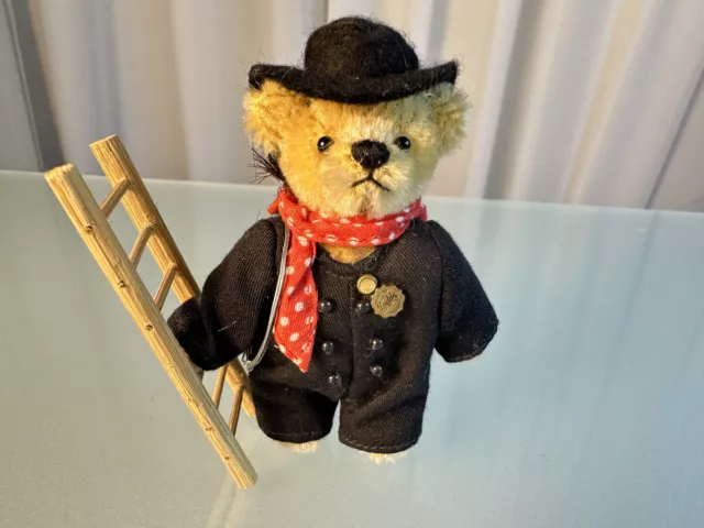 Hermann - Miniature Teddy Bear 10cm. Nichtraucherhaushalt. Top Condition