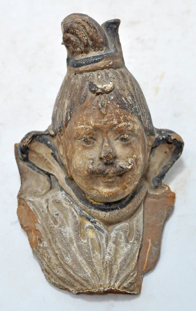 Statuette Antique Dieu Tribal En Laiton - Sculpture Indienne Gravée Main - Occasion