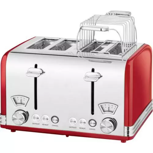 Profi Cook PC-TA 1194 Toaster Toastgerät 4 Scheiben Küchenkleingerät Toast Rot