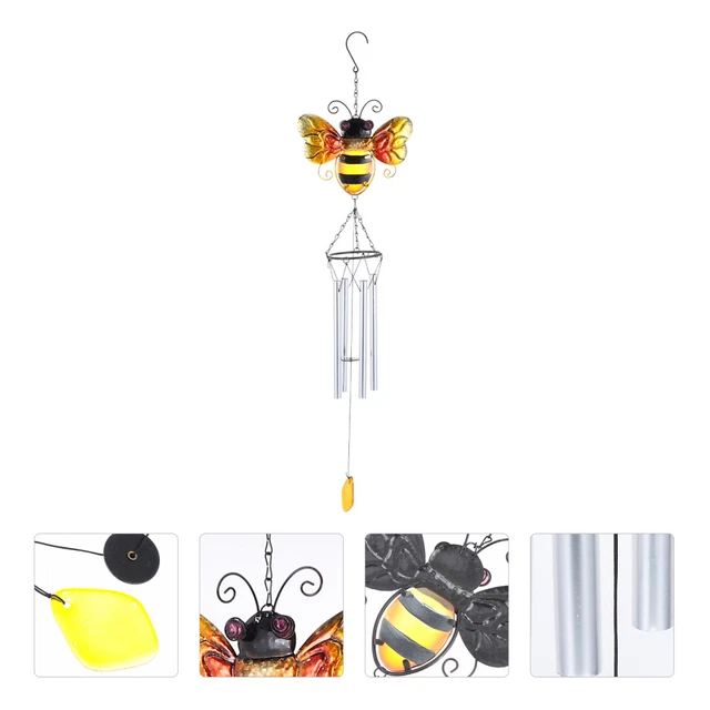 1 STÜCK Kreative Windglocke Outdoor Hängende Gartenbiene Wind Glockenspiel