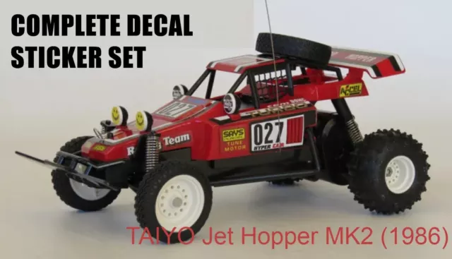 Taiyo Jet Hopper Decal Stickers Tyco Turbo Hopper Body Set Metro Dickie 27 40 49