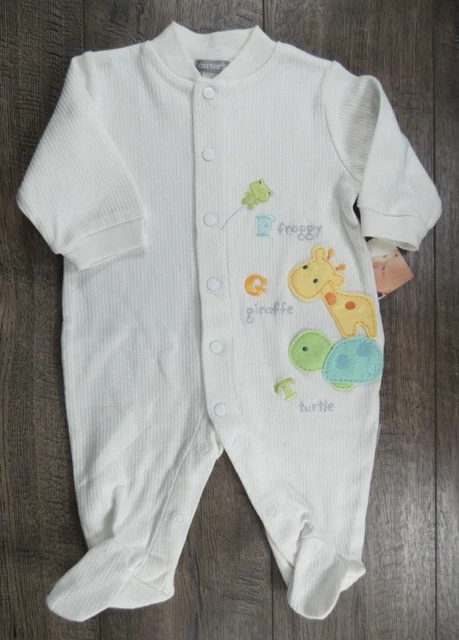 Baby Boy Girl Clothes New Vintage Carter's 3 Month Frog Turtle Giraffe Outfit