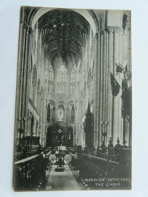Norwich Cathedral. The Choir. Widlt & Kray postcard
