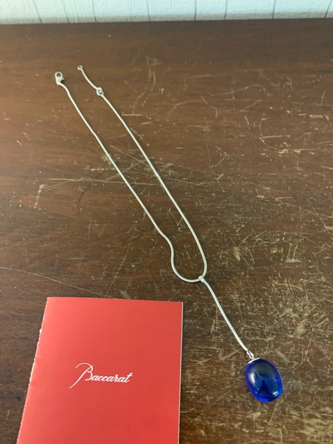 Collier Baccarat Monture Argent - Cristal Par Marie-Hélène De Taillac, Occasion