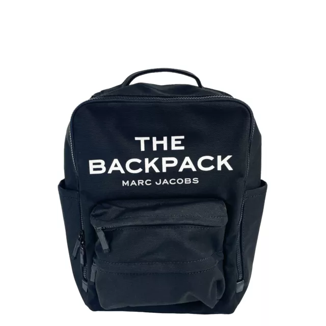 Marc Jacobs The Backpack Black Canvas Bookbag