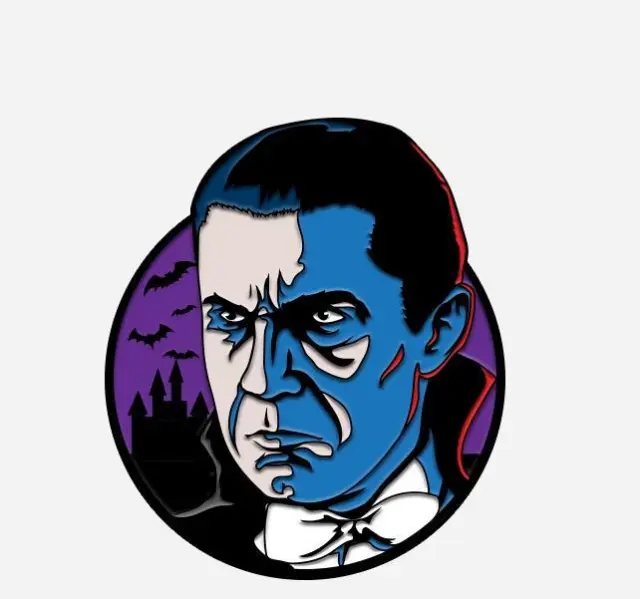 Trick or Treat Studios BELA LUGOSI DRACULA ENAMEL PIN