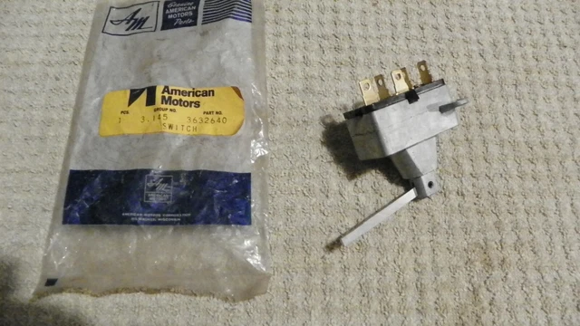 1971 72 73 74 AMC AMERICAN MOTORS JAVELIN AMX Headlight Head Light Switch NOS 1971 72 73 74 AMC AMERICAN MOTORS JAVELIN AMX Headlight Head Light Switch NOS
