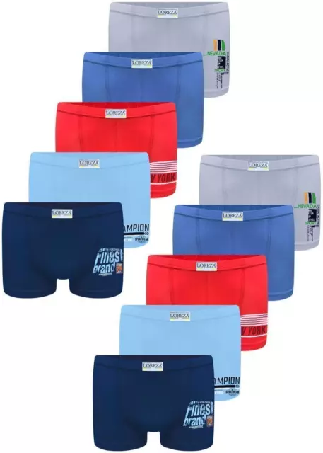 10 Jungen Boxershorts Baumwolle Unterhose Unterwäsche Unterhosen Slips Slip