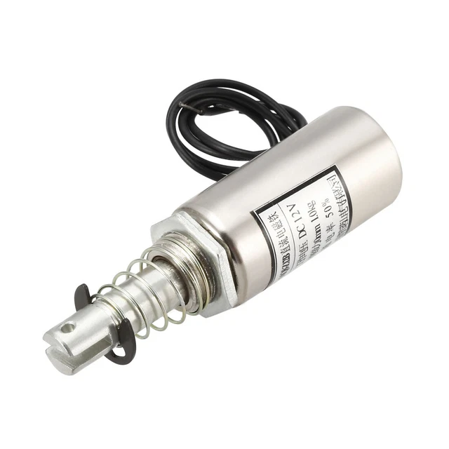 DC 12V 8A 5KG 15mm, Pull Push Type Frame Linear Solenoid Electromagnet Factory