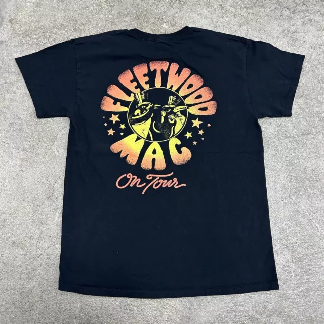 Fleetwood Mac On Tour Concert Vintage Band Tee Black T Shirt Size Medium Rock
