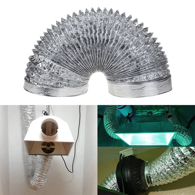 Tuyau Flexible Aluminium VONLIS 2.6m - Pour Ventilation, Diamètres 75 à 315mm