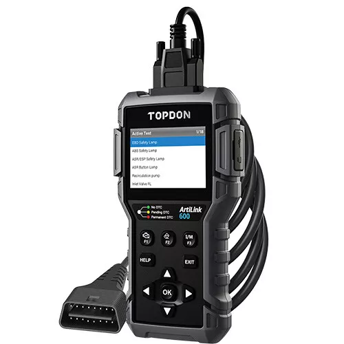 TOPDON AL600 KFZ OBD2 Diagnosegerät Scanner Fehler Auslesegerät Aktive Test SAS