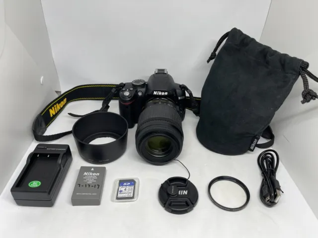 Nikon D3000 10.2MP Digital SLR Camera w/ AF-S DX Nikkor 55-200mm 4-5.6G VR Lens