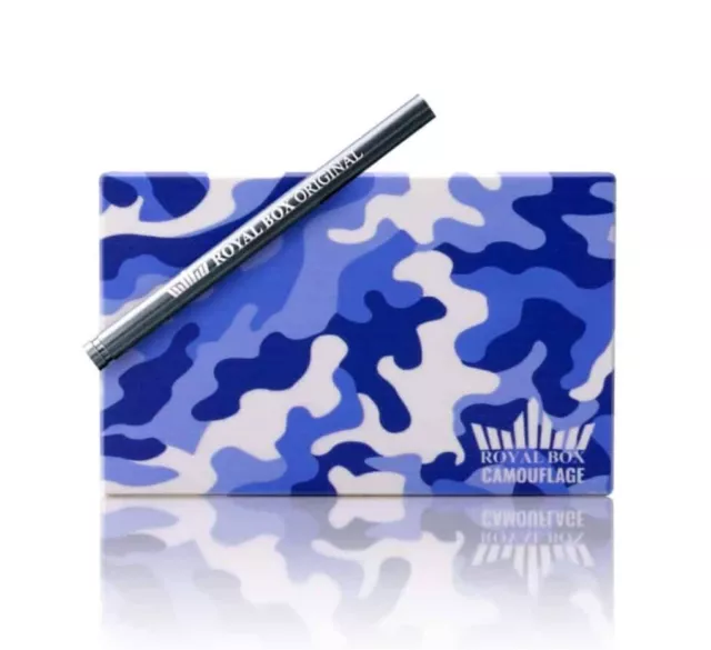 Nasal Snuff Storage Case Royal Box Blue Camoflage Carry your Snuff in Style READ