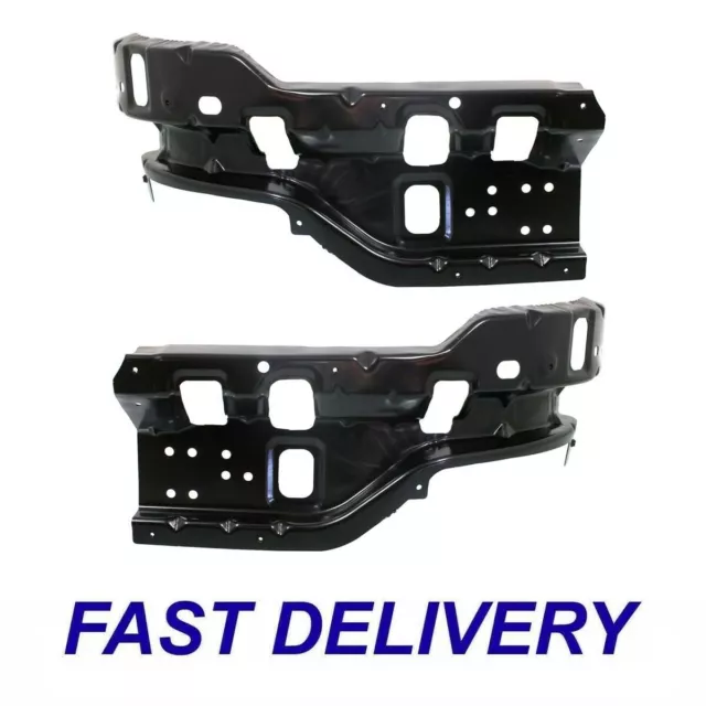 Set of 2 Front LH & RH Side Bumper Bracket Fits 11-14 Silverado 2500 HD 3500 HD