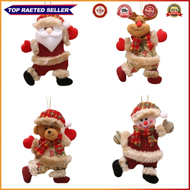 Christmas Hanging Doll Xmas Tree Plush Doll Holiday Party Festive Decoration