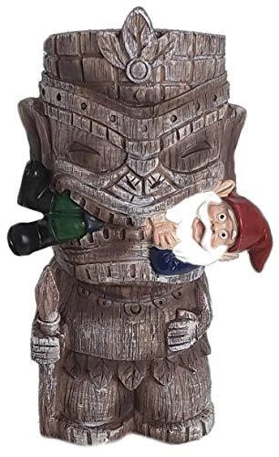 Garden Gnome Statue - Tiki and A Gnome - Indoor/Outdoor Garden Gnome
