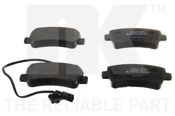 Brake Pads Set fits RENAULT MASTER Mk3 2.3D Rear 2010 on NK 440600264R Quality