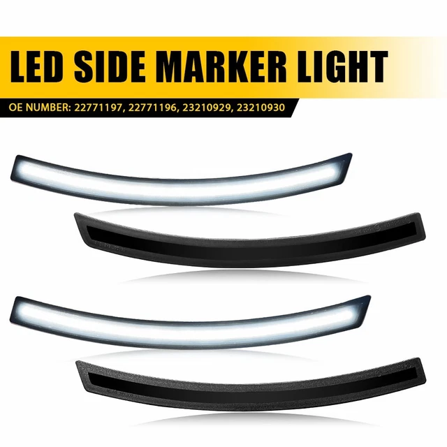 LED FRONT REAR Bumper Side Marker Lights Indicator For 14-19 Chevy ...