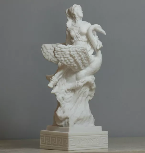 Aphrodite & Swan Greek goddess Venus Statue Handmade Sculpture Figure 6.3 inches