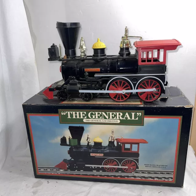 Jim Beam The General Railroad Train Engine Decanter Empty In Box Locomotive