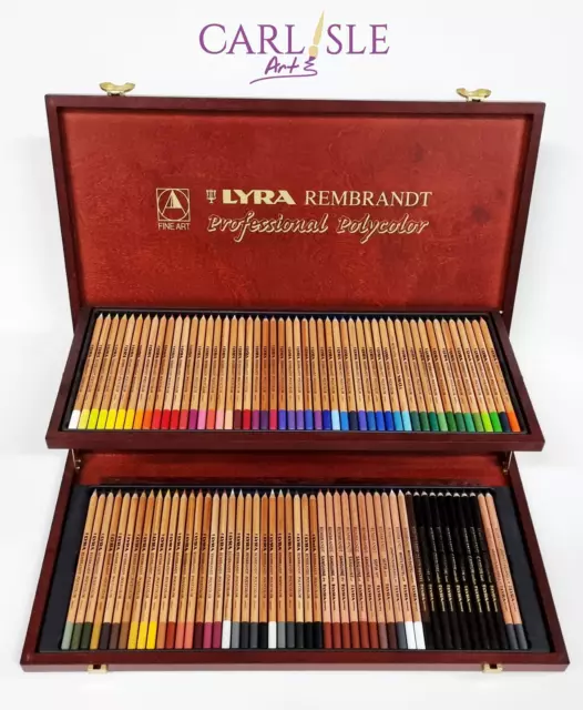 Lyra Rembrandt Professional Polycolor Pencils Wooden Box Set