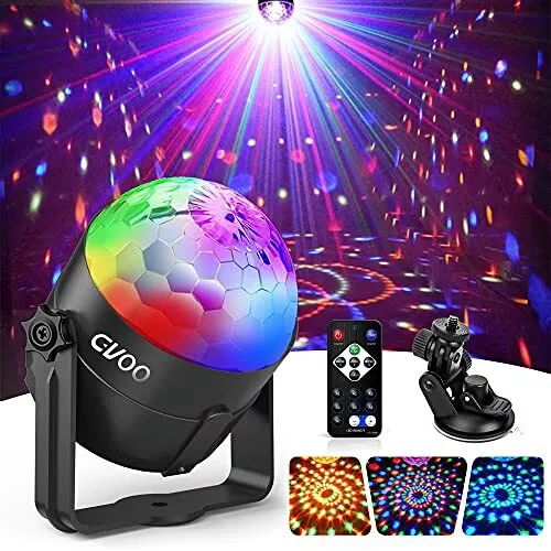 E27 6W double tête LED boule scène RGB ampoule rotative lampe KTV DJ Disco