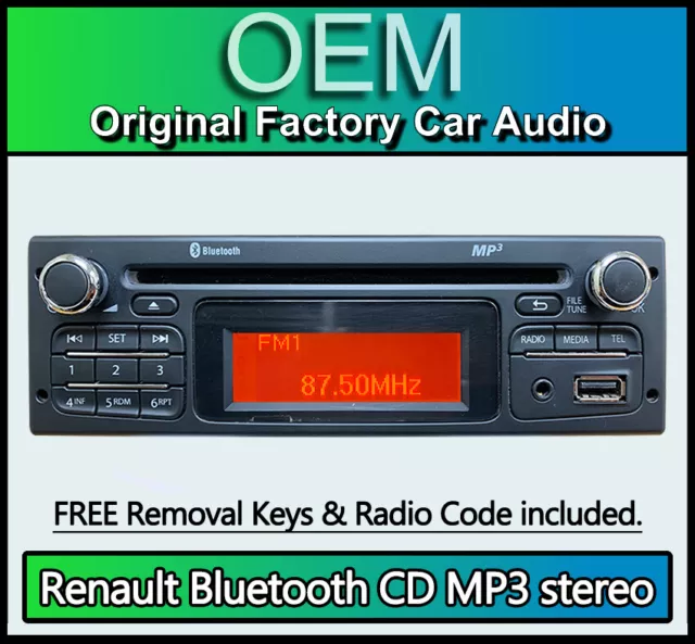 Opel Vivaro Cd-Spieler Stereo Bluetooth USB Aux Mit Code 281156951R