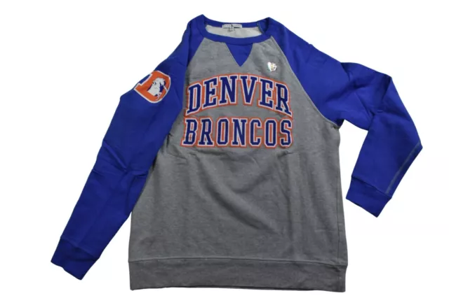 Junk Food Mens NFL Denver Broncos Formation Sweatshirt New S, M