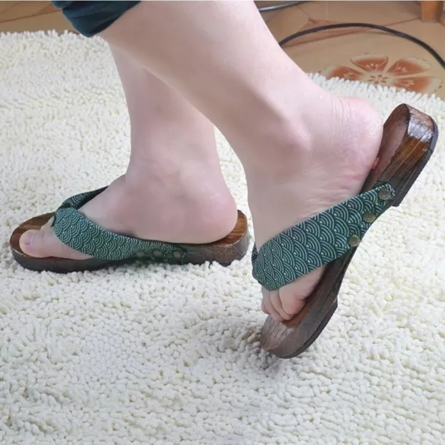 Chaussures en bois japonaises Geta sabots tongs hommes chaussures à la mode tai 3
