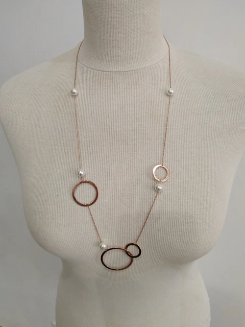 Collier Sautoir Misaki Monaco En Perles Style Art Déco - Neuf Sans Emballage
