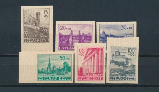 Besetzung Estland 1941** Wiederaufbau ungezähnt Michel 4-9 a U (S22256)