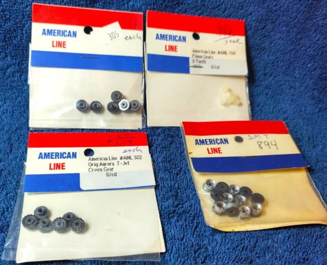 American Line Aurora ThunderJet and AFX Slot Car Parts Lot New