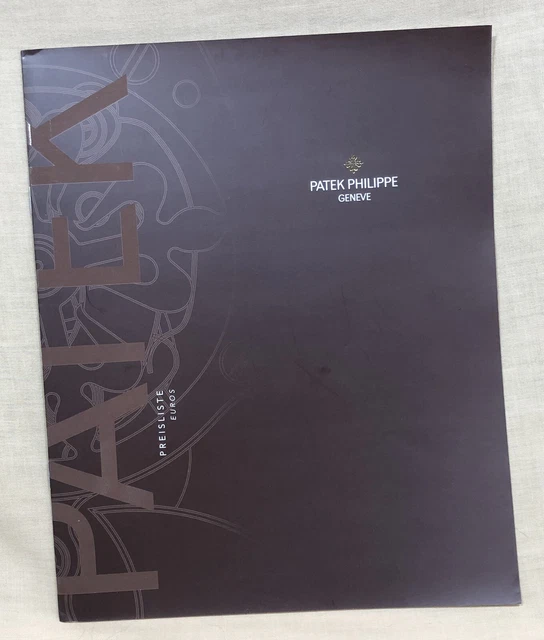 PATEK PHILIPPE 2009 Price list Germany Euro 5004 5101 5118 5130 5135 5711 5180 /