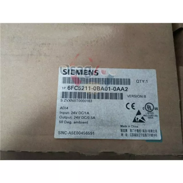 New Siemens 6FC5211-0BA01-0AA2 6FC5 211-0BA01-0AA2 SINUMERIK I/O analog drive