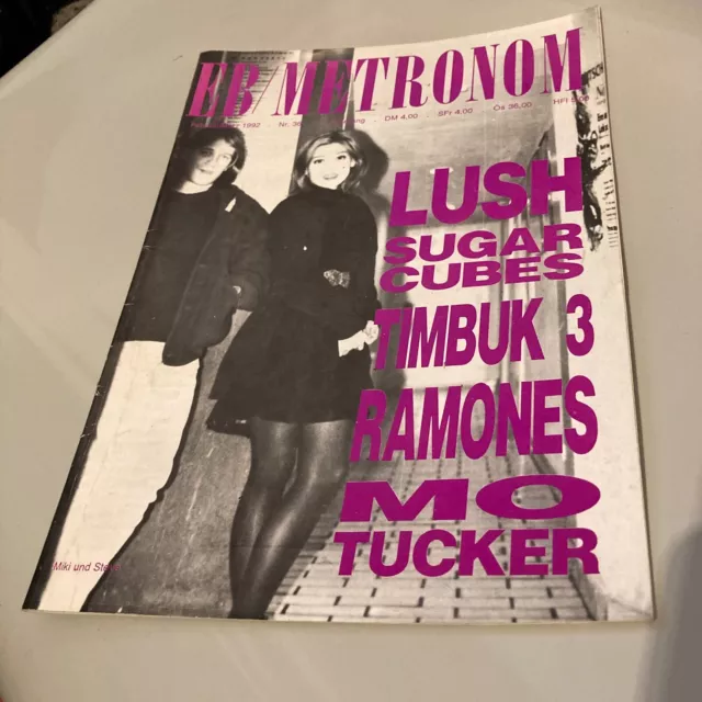 EB/Metronom 1992 Lush Björk SHOEGAZE Ramones Sugarcubes MO TUCKER Cranes