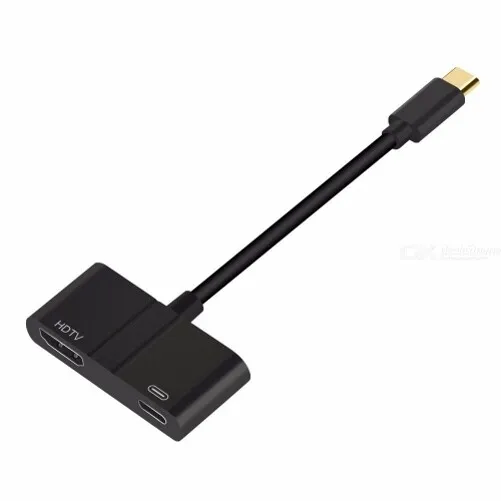 For iPhone 15/Pro/Max/Plus - USB-C to 4K HDMI Adapter PD Port TV Video Hub