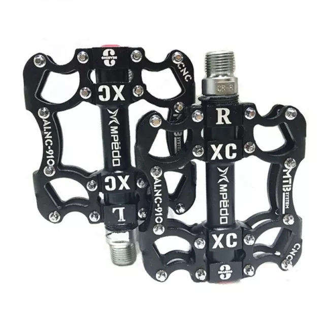 Bike Pedal MTB 3 Bearing Bicycle Pedal Cleats Pegs Road Mountain Cycle Anti-slip