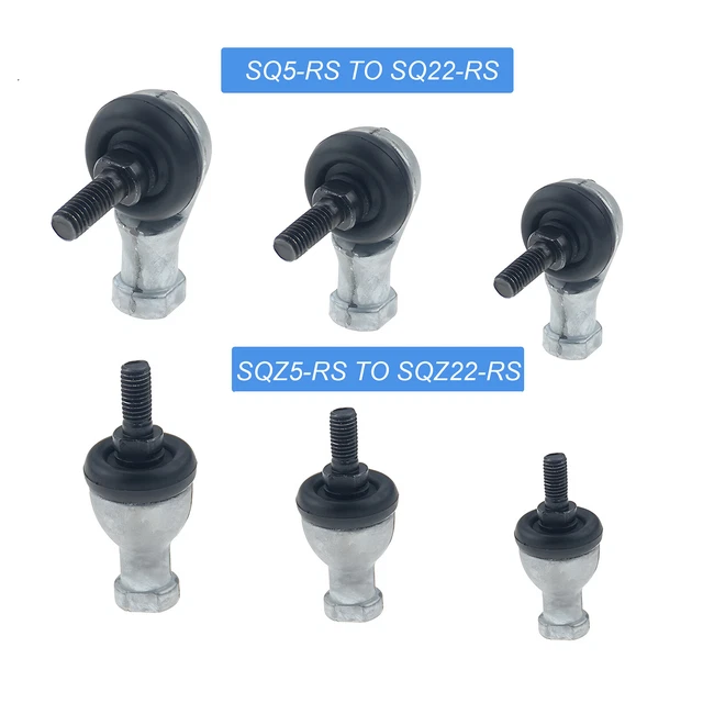 SQ/SQZ 5-RS TO SQ/SQZ 22-RS Right Hand Ball Joint Rod End Bearing M5-M20