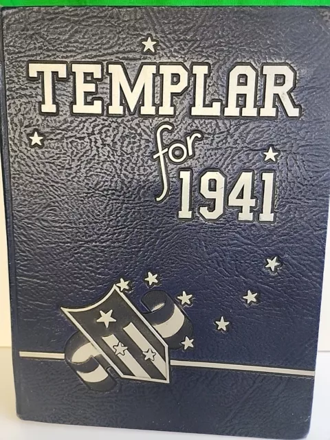 Temple University 1941 TEMPLAR Yearbook Philadelphia 2